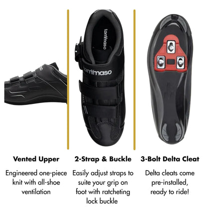 Strada 200 - Peloton Cycling Shoes - Delta Cleats Included