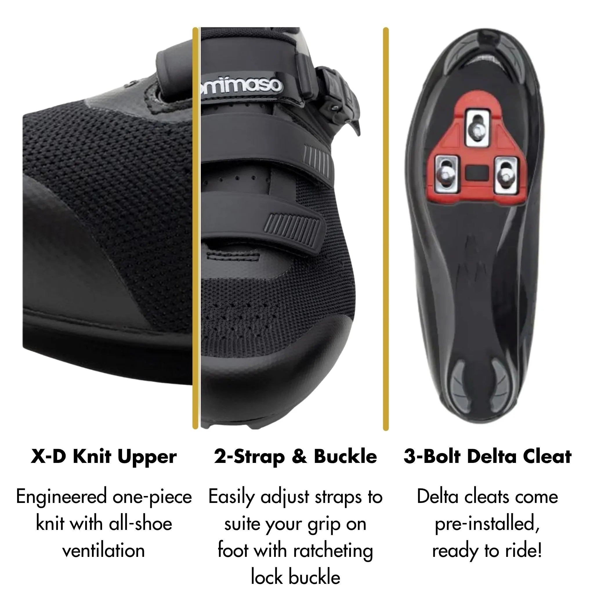 Strada 200 Knit - Peloton Cycling Shoes - Delta Cleats Included