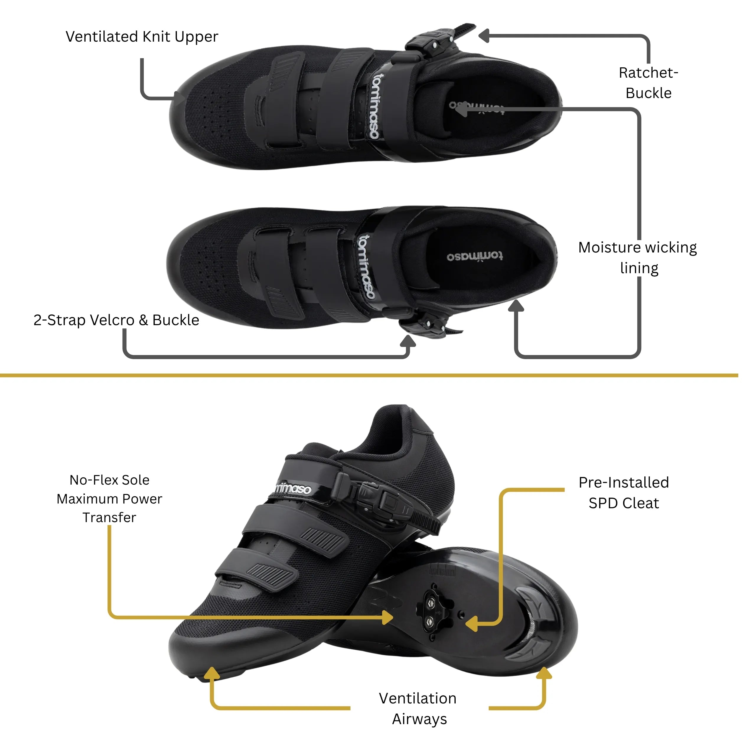 Strada 200 Knit - Indoor Cycling / SPD Cleats Included