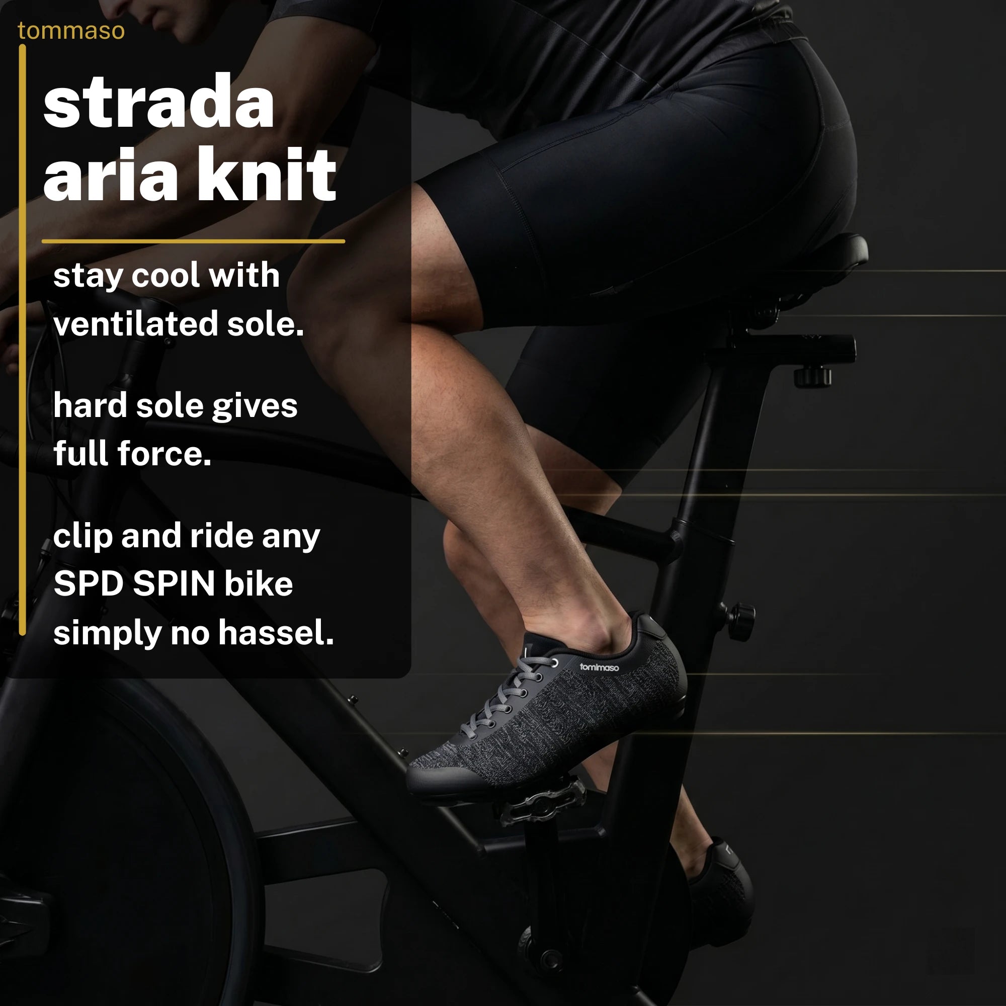 Strada Aria - Indoor Cycling / SPD Cleats Included