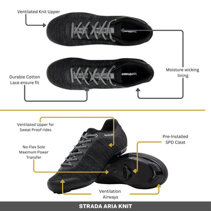 Strada Aria - Indoor Cycling / SPD Cleats Included