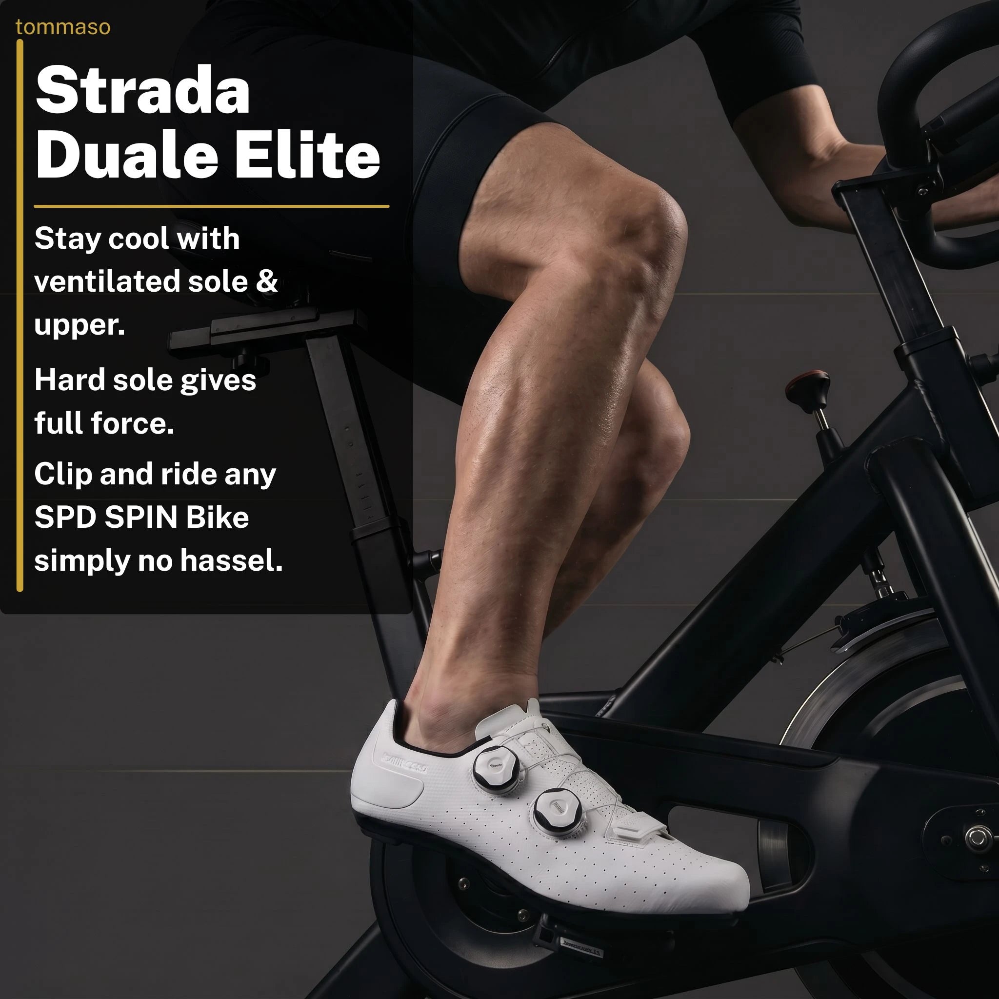 Strada Duale Elite Indoor Cycling / SPD Cleats Included