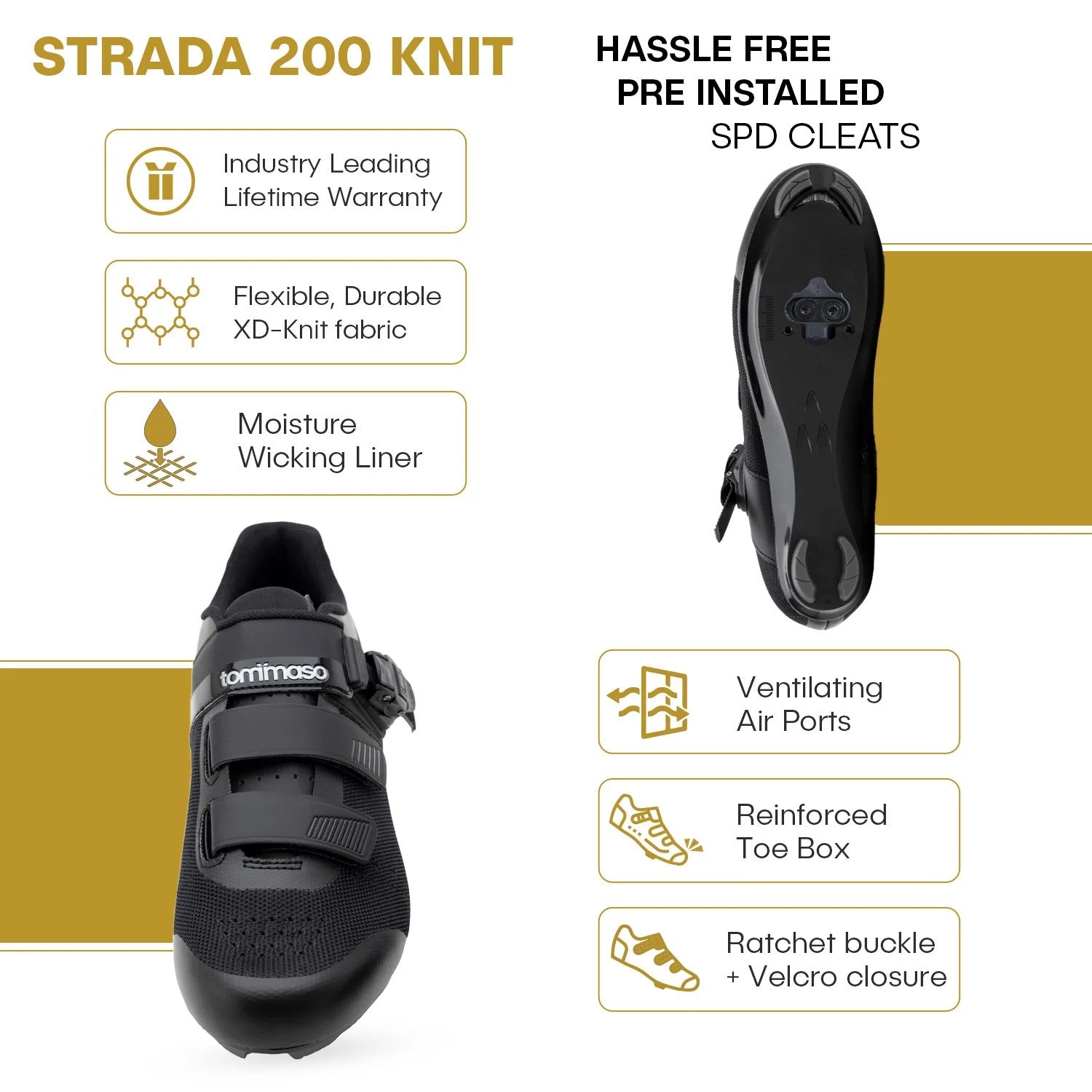Strada 200 Knit - Indoor Cycling / SPD Cleats Included