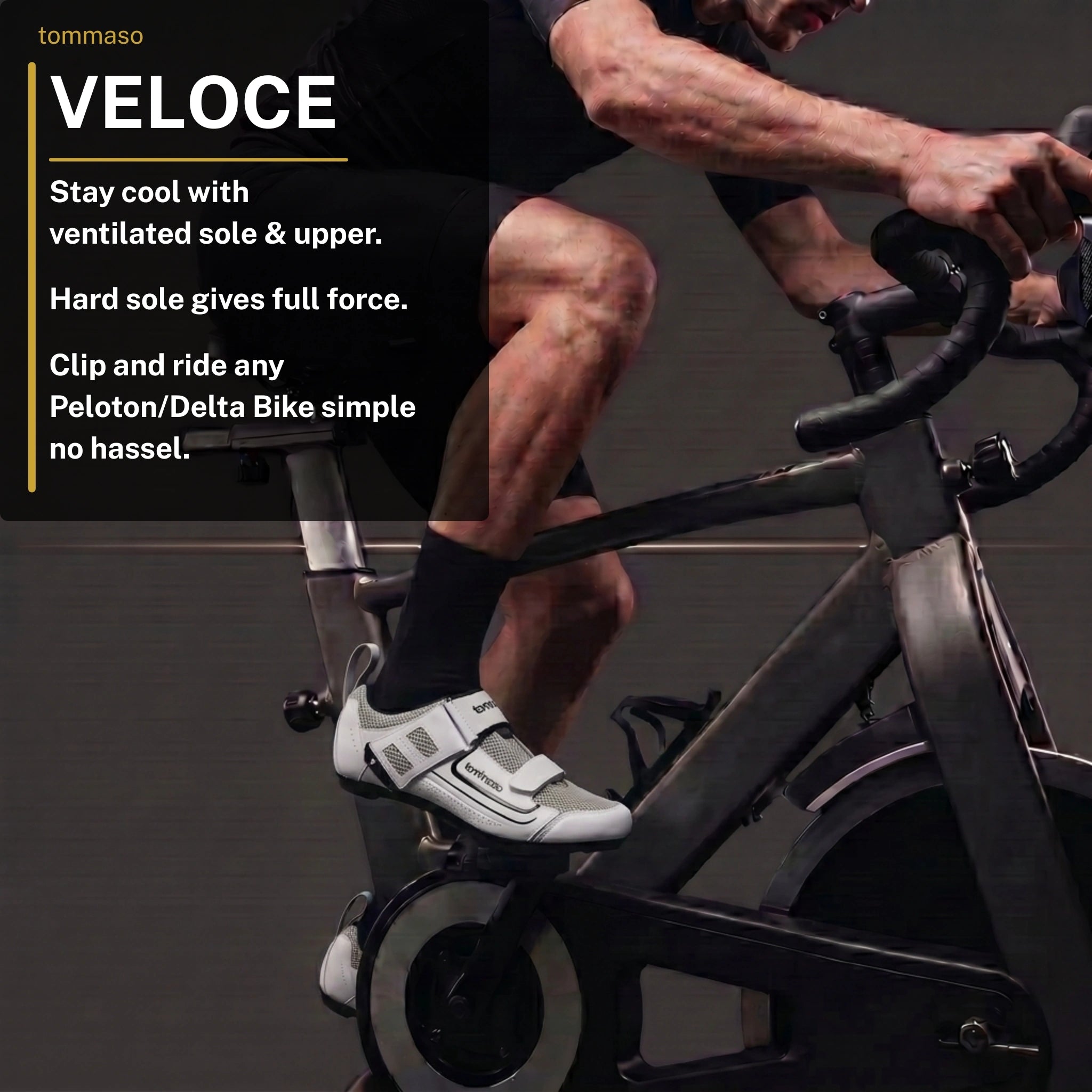 Veloce - Peloton Cycling Shoes - Delta Cleats Included