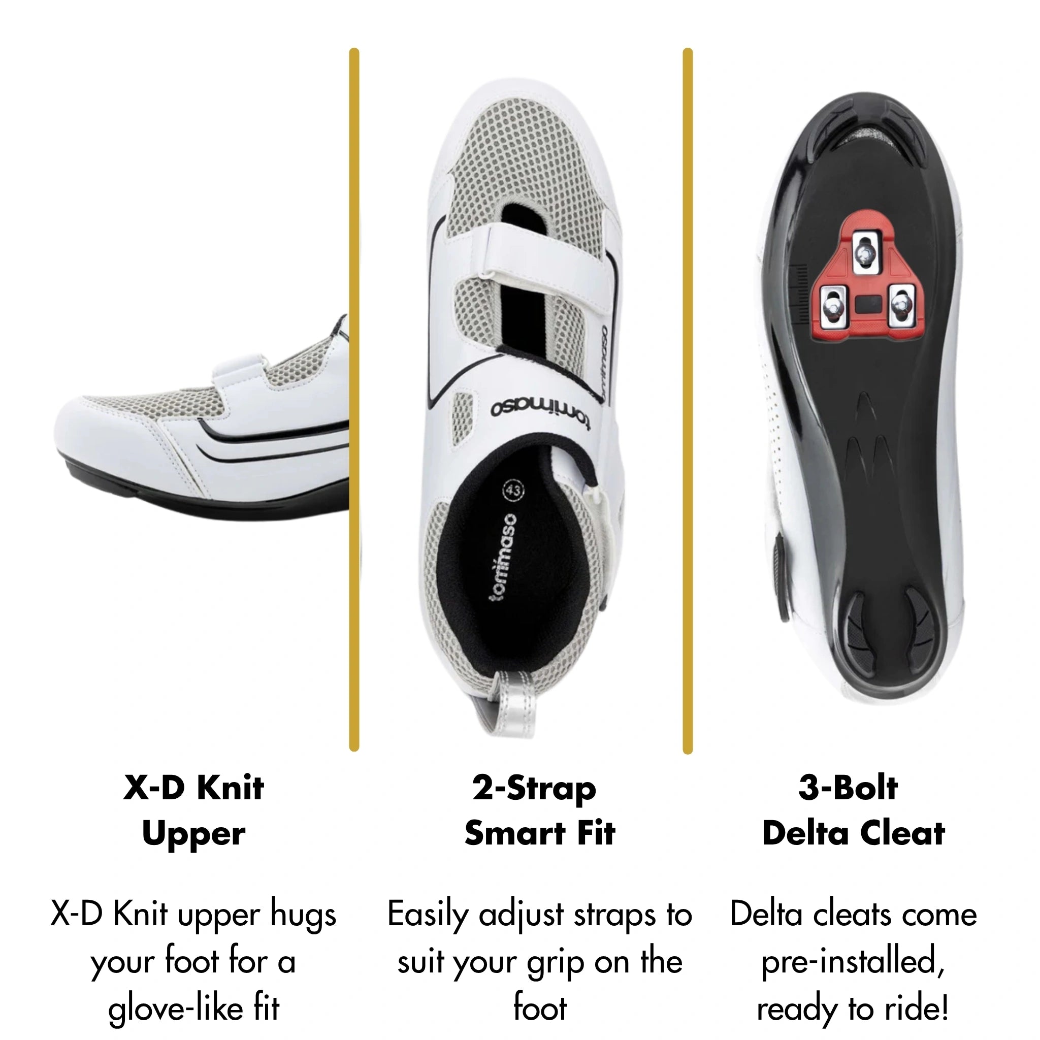 Veloce - Peloton Cycling Shoes - Delta Cleats Included