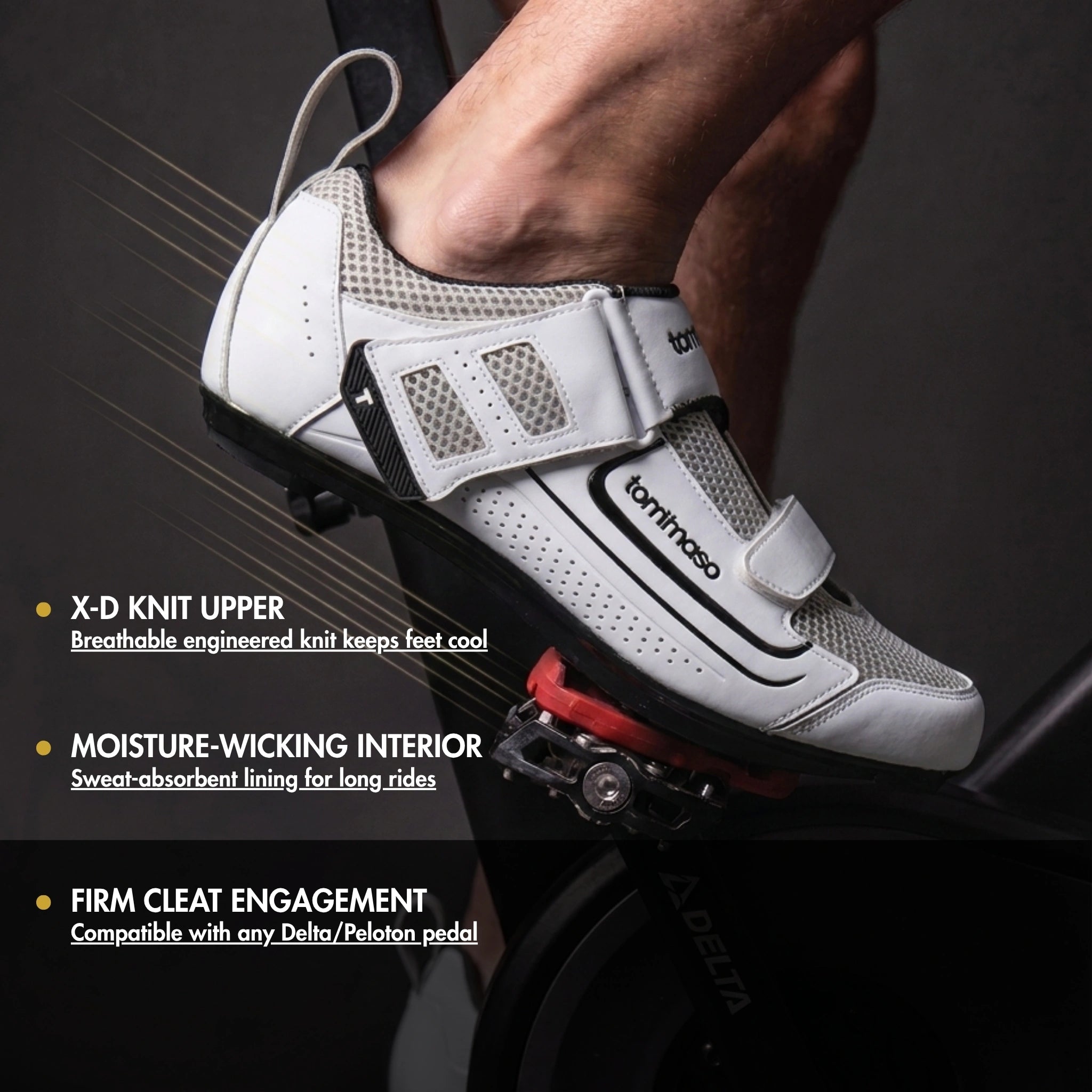Veloce - Peloton Cycling Shoes - Delta Cleats Included