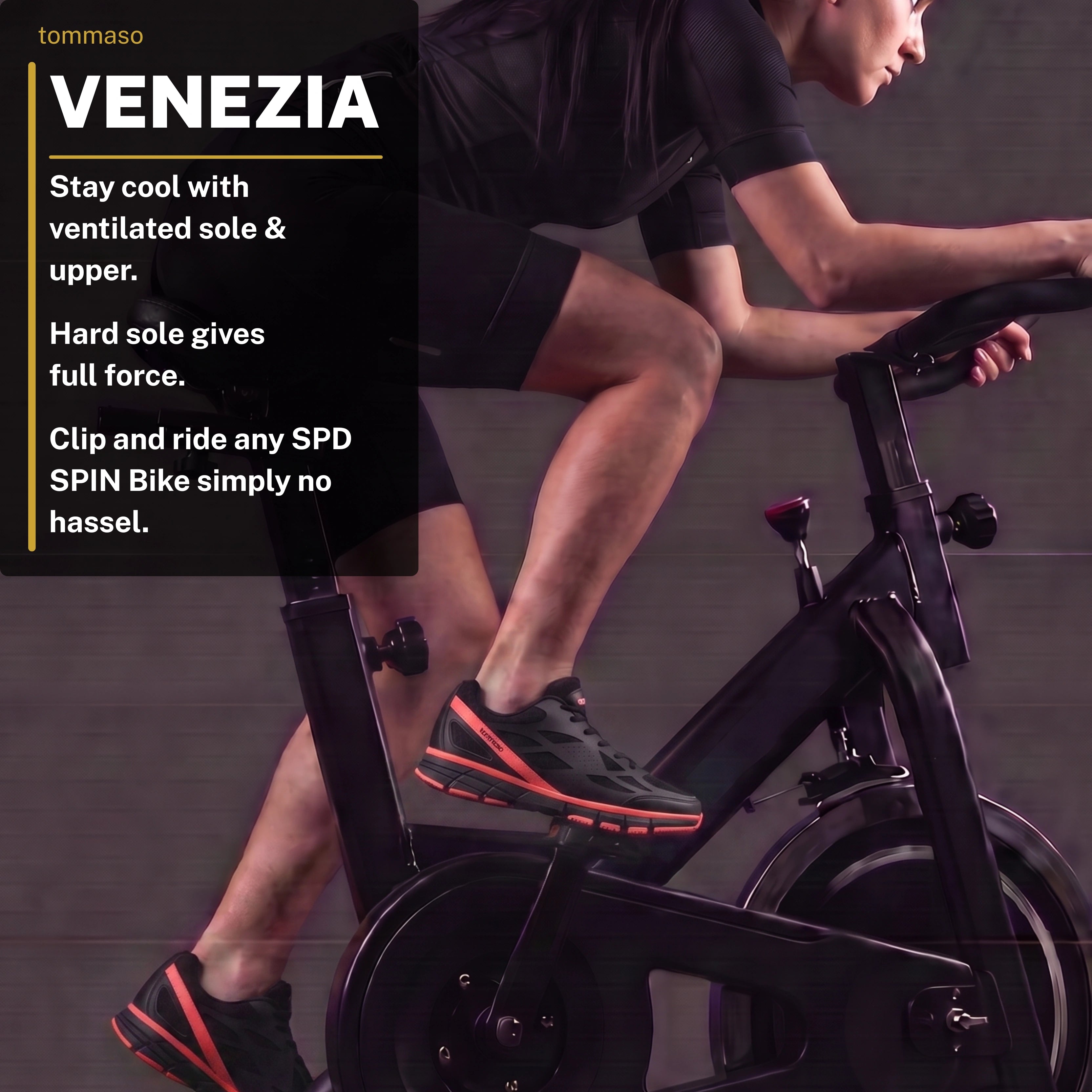 Venezia - Indoor Cycling & Commuting / SPD Cleats Included