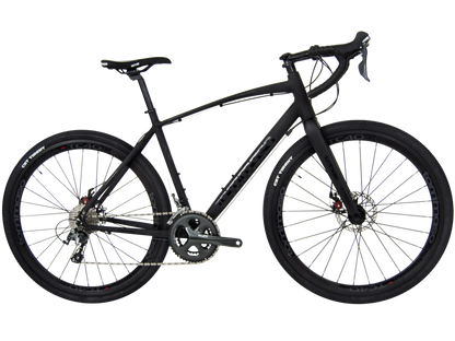 gravel bike brügelmann Tommaso Illimitate Sport Performance Aluminum Gravel bike Matte Black