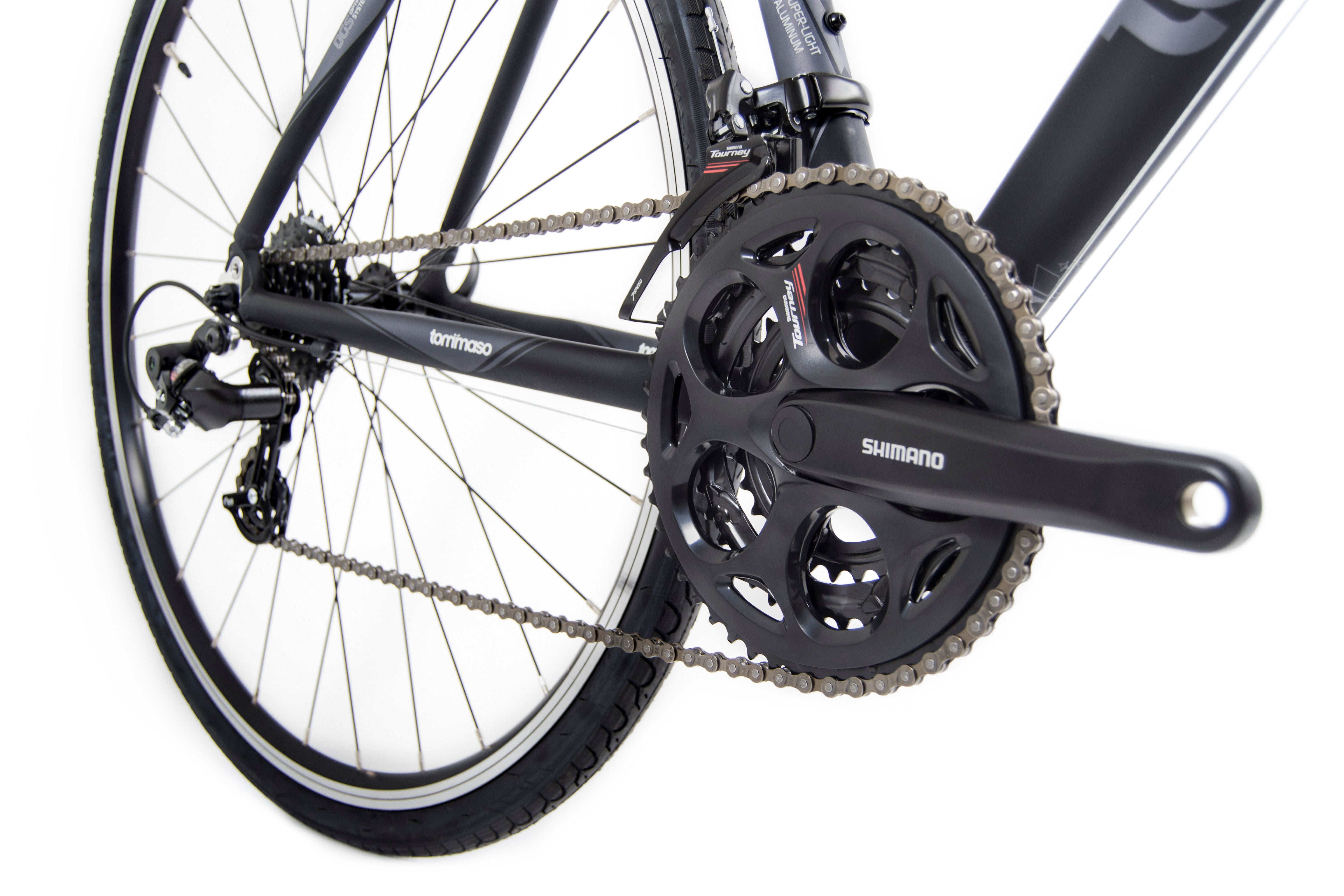 mountainbike tourney Tommaso Bike Adventure and Gravel Bike Sorrento - black/grey XS Recommended for 5'1"