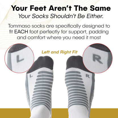 Tommaso Super Moisture Wicking Socks - white