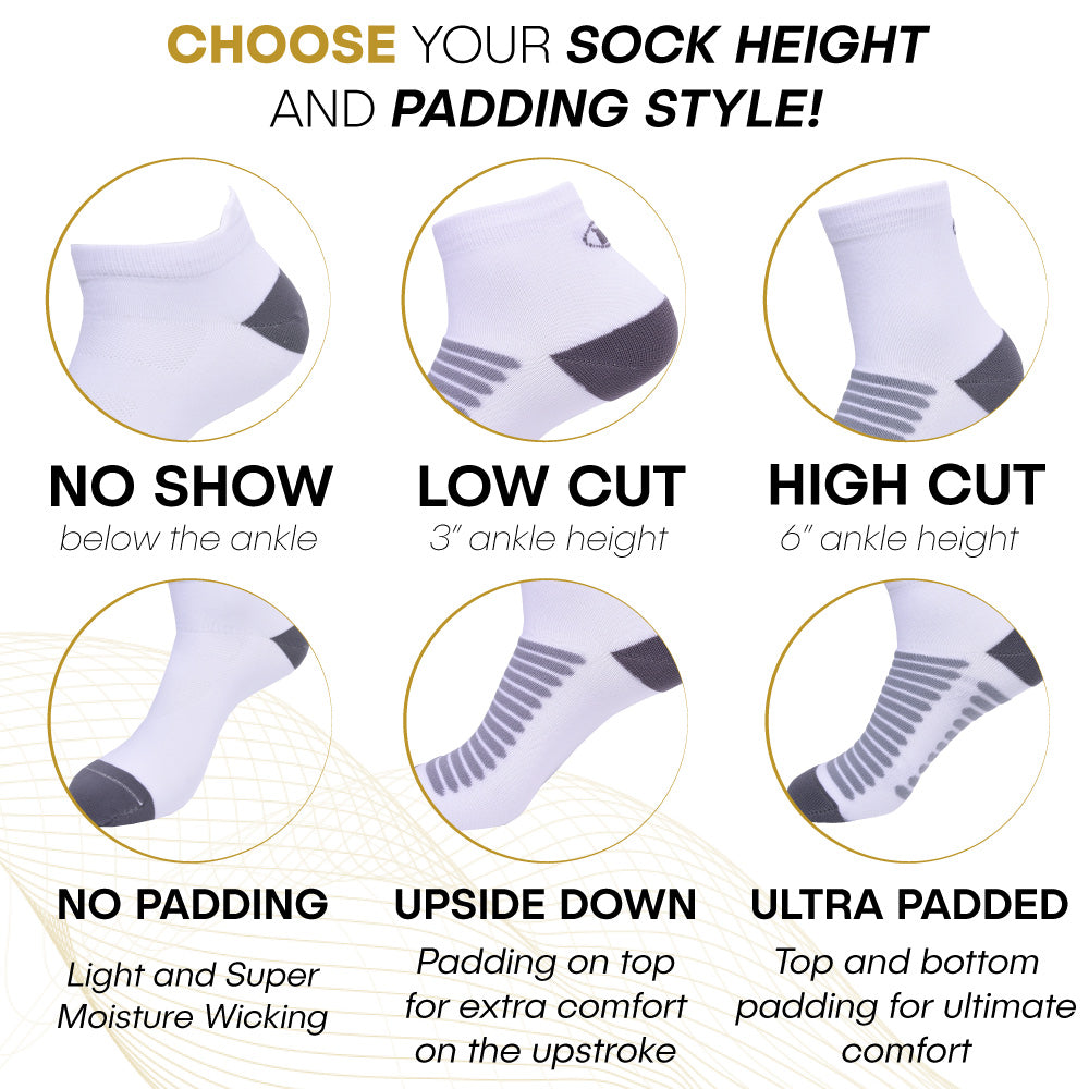 Tommaso Ultra Padded Socks (3 Pair Pack) - White