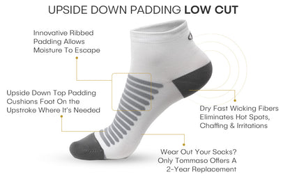 Tommaso Upside Down Socks - White